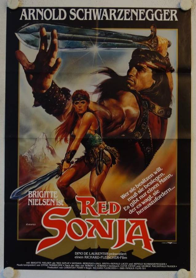 Red Sonja original release german movie poster